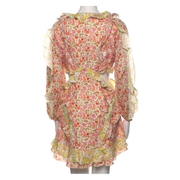 Zimmermann Floral Mini Dress - Pink and Yellow - Picture 12 of 13